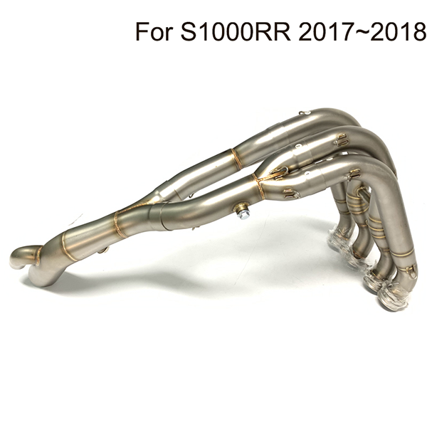 2017-2018 BMW S1000RR Motorcycle Exhaust Pipe With Dual Holes